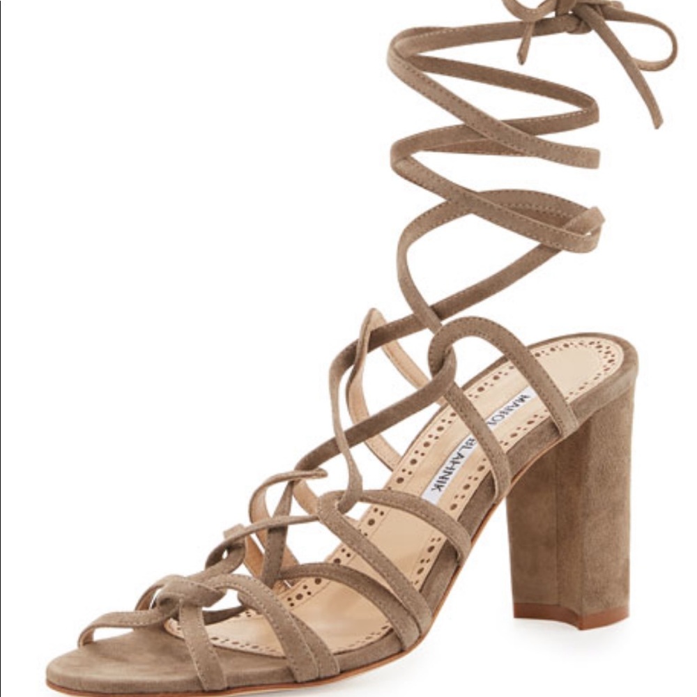 Manolo Blahnik Jena Lace-up Sandal